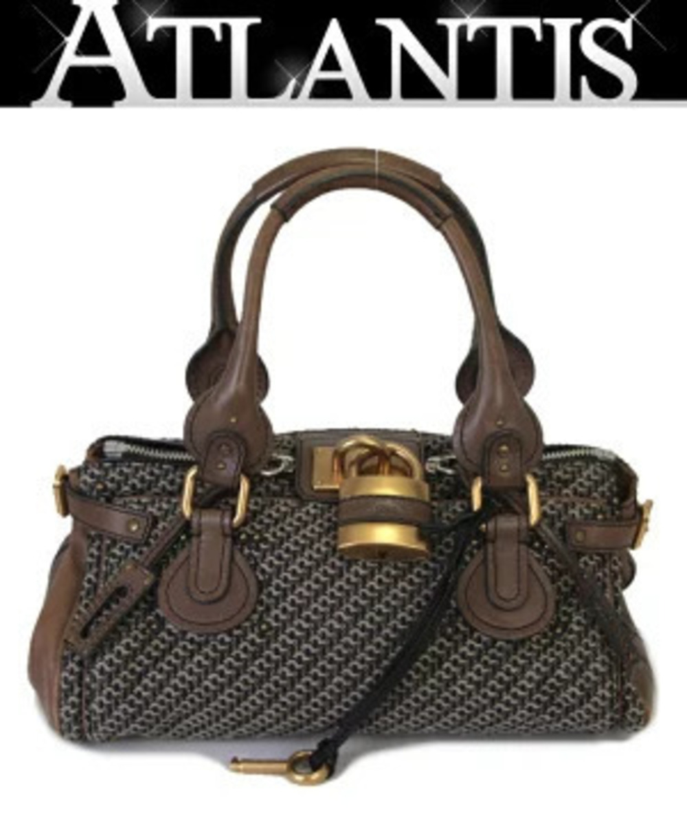 Chloe Paddington handbag canvas leather